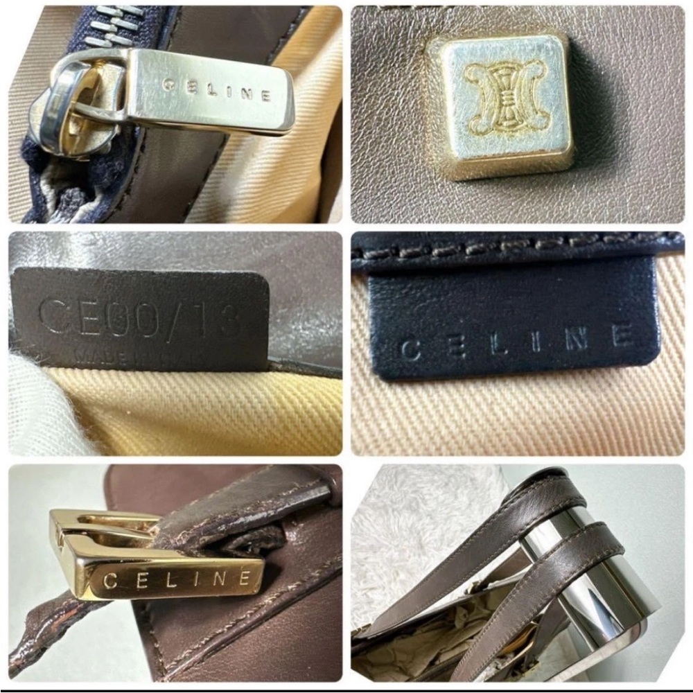 Celine Brown Monogram Tote Bag - Picture 8 of 11